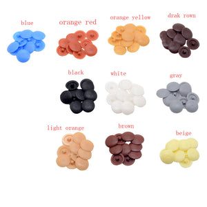 300pcs Ten Colors Self-Tapping Screw Cross Special Cover Decorative Hole Plug Plastic Cover  Button Screw Decor Hardware