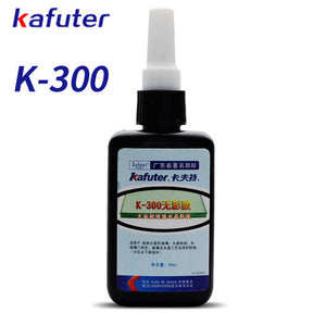 Strong power 51led UV light +Kafuter 50ml UV Glue UV Curing Adhesive K-300 Transparent Crystal and Glass Adhesive