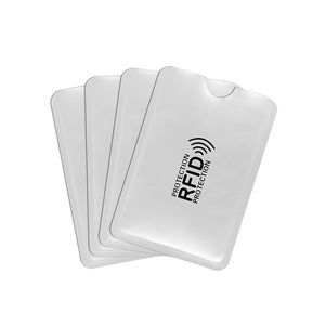 10pcs Anti Rfid Wallet Blocking Reader Lock Bank Card Holder Id Bank Card Case Protection Metal Credit NFC Holder Aluminium