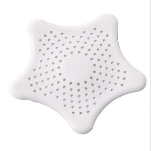 3 Color Sewer Outfall Strainer Star sink Filter PVC Drain Hair Catcher Cover Bath Kitchen Gadgets Accessories