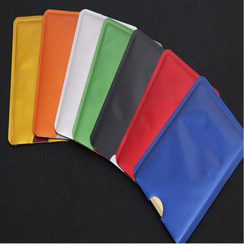 10pcs Anti Scan RFID Sleeve Protector Anti Theft Credit ID Card Aluminum Foil Holder Anti-Scan Card Sleeve Hot Sale