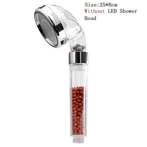 LED Rainfall Shower Head 7 Color Changing Shower Head No Battery Automatic Waterfall Shower Single Round Bathroom Showerhead