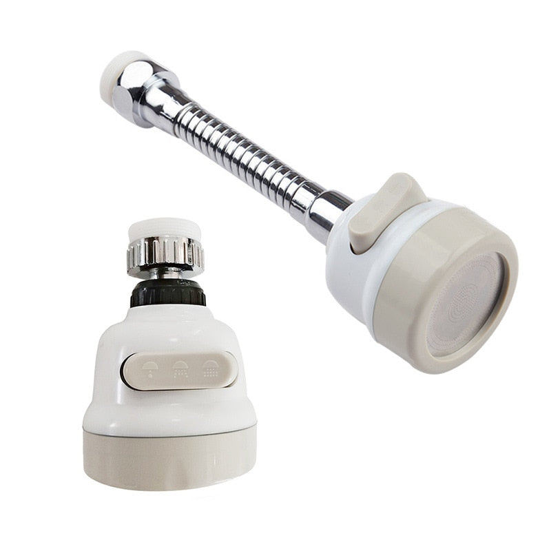 360 Rotary Kitchen Bathroom Faucet Adapter Shower Splash Water Booster Can Extend The Bubbler Factory Direct Sales Volume