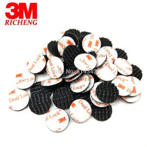 3M brand tape SJ3550 dual lock self adhesive fastener perfect high adhesive 3M tape 250 type mushroom black 15mm circle 30pcs