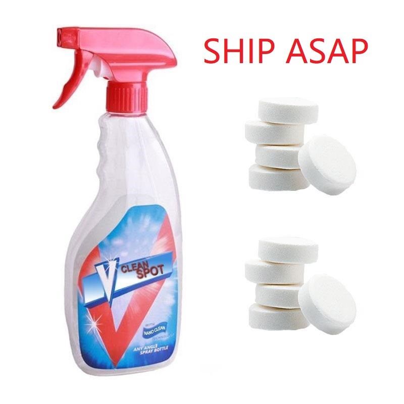 Multifunctional Effervescent Spray Cleaner Set V Clean Spot Home Cleaning Concentrate Effervescent Spray Cleaner  Dropshipping