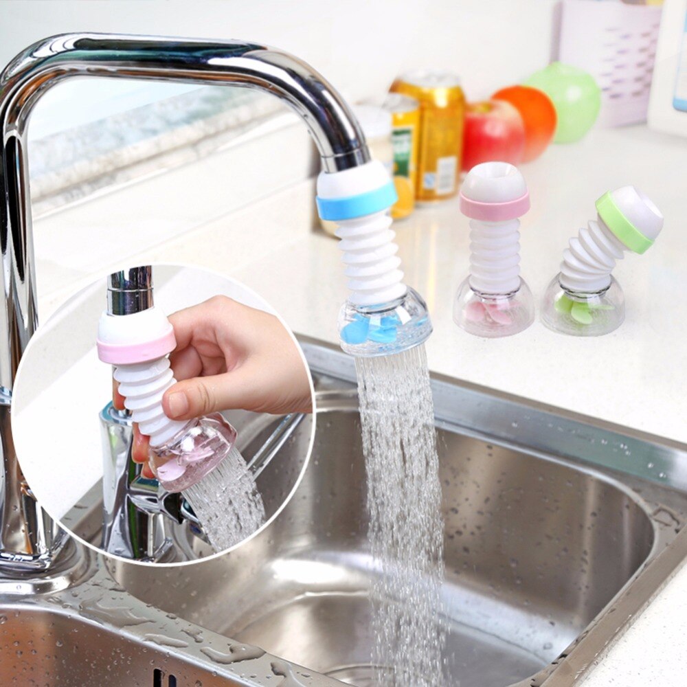 360 Rotary Water Saving Kitchen Faucet Shower Head Bathroom Faucet Aerator Nozzle Tap Adapter Bubbler Swivel Head Aerator