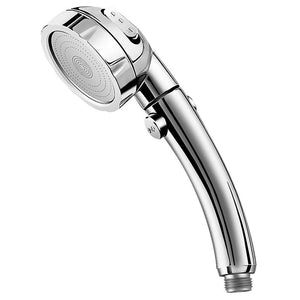 Handheld Shower Head High Pressure Chrome 3 Spary Setting with ON/OFF Pause Switch Water Saving Adjustable Luxury Spa Detachable