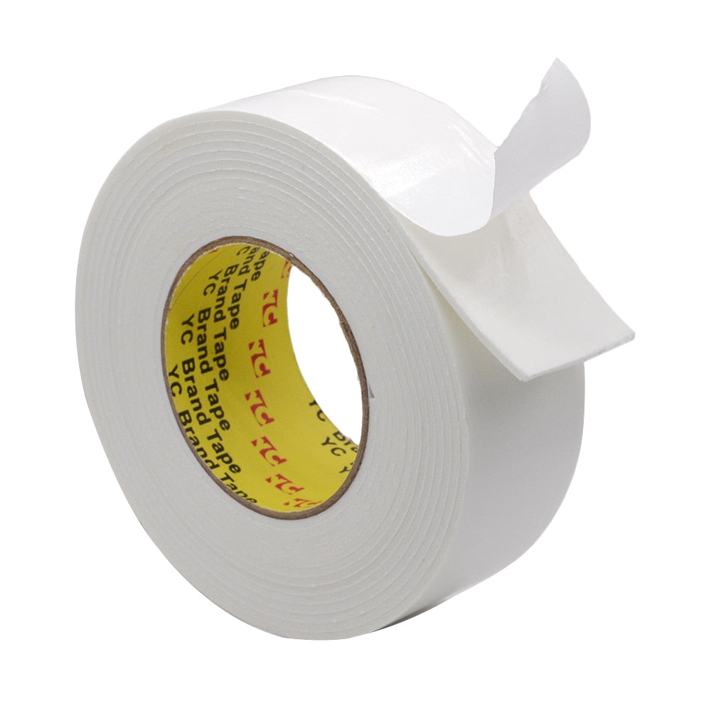 1PC 3m or 5m White Sponge Double Sided Acrylic Foam Adhesive Tapes 10mmx3m Width 10mm 12mm 15mm 18mm 20mm 25mm 30mm 50mm 100mm